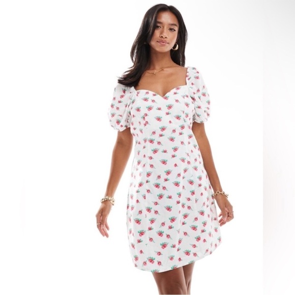 Vero Moda Puff Sleeve Mini Dress XL NWT - Picture 1 of 4